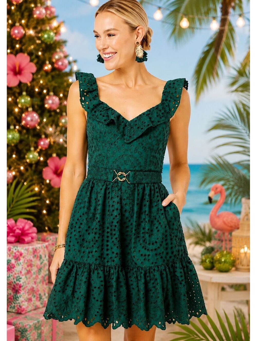 Lilly Pulitzer Lexalyn Eyelet Fit & Flare Dress